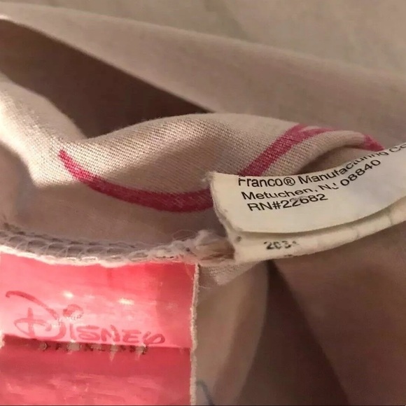 Disney Princess Standard Pillow Case Pink Vintage - Picture 3 of 5